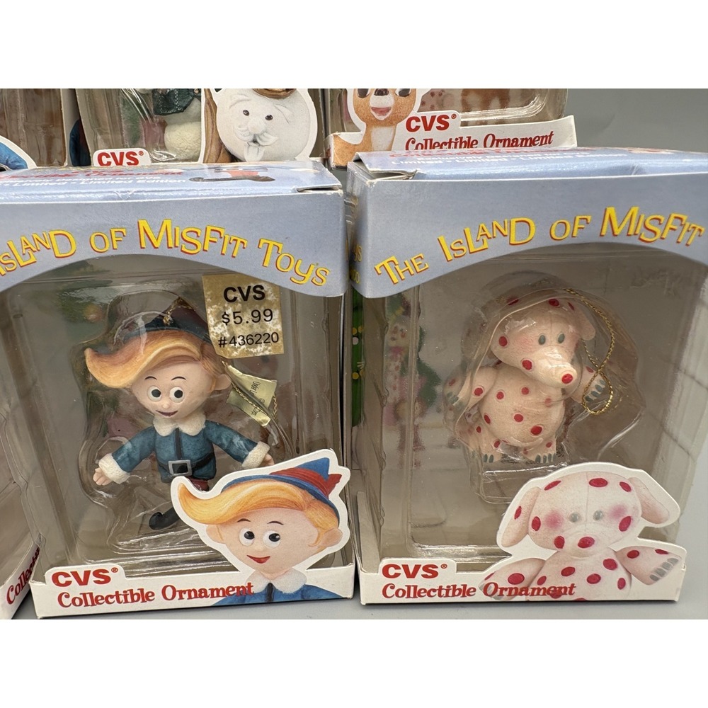 Rudolph Island Of‎ Misfit Toys CVS Ornaments Lot of 6 Christmas Collectibles LE - Picture 5 of 8